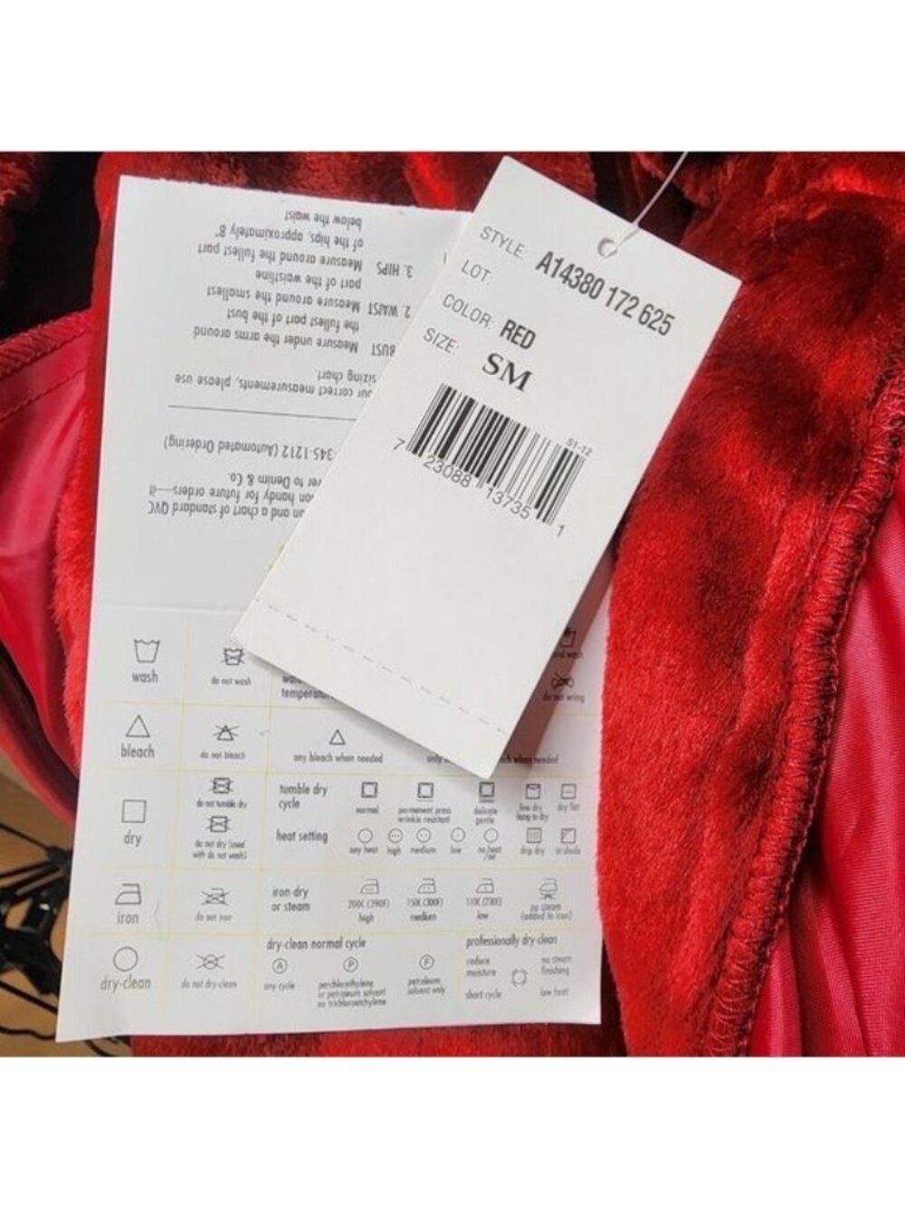 Anne Klein Red Suede Coat With Faux Fur Collar Size Small NWT - Picture 6 of 10